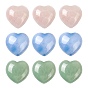 3 шт 3 стиль натуральные бусины из смешанных драгоценных камней, нет отверстий / незавершенного, сердце