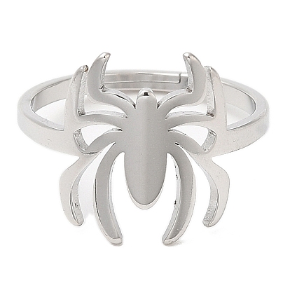 304 регулируемое кольцо-паук из нержавеющей стали для женщин