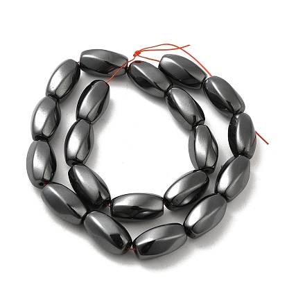 Non-Magnetic Synthetic Hematite Beads Strands, Twist