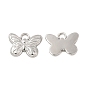 Ion Plating(IP) 304 Stainless Steel Pendants, Butterfly Charm