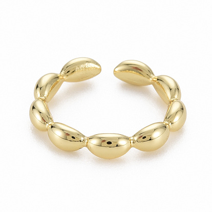 Brass Cuff Rings, Open Rings, Nickel Free