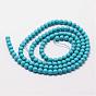 Synthetic Turquoise Beads Strands, Round