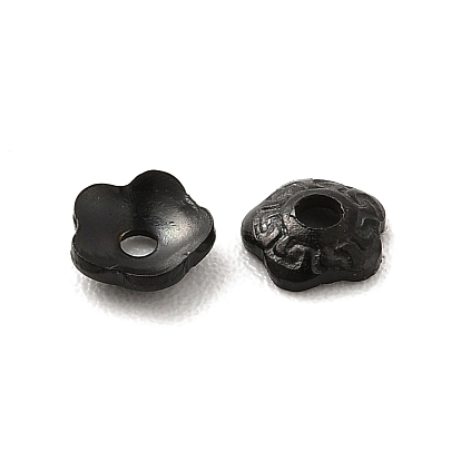 Ion Plating(IP) 304 Stainless Steel Bead Caps, Flower, 5-Petal
