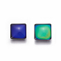 Glass Cabochons, Changing Color Mood Cabochons, Square