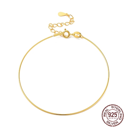 925 sterling bracelets en argent, bracelets de perles bricolage réglables pour femmes, avec poinçon s et fermoir tournant