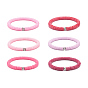 6 pcs 6 couleurs ensembles de bracelets extensibles faits à la main en argile polymère heishi surfeur, bijoux preppy pour femme