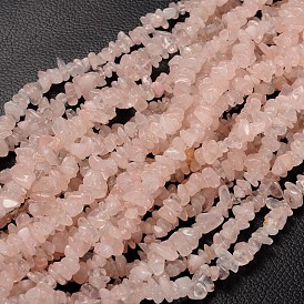 Natural Rose Quartz Chip Beads