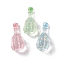 Муляж бутылки из прозрачной смолы кабошон, с блестками