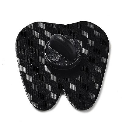 Эмалированная булавка на стоматологическую тематику, Брошь из черного цинкового сплава для рюкзака