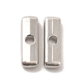 Alloy Beads, Long-Lasting Plated, Cadmium Free & Lead Free, Rectangle