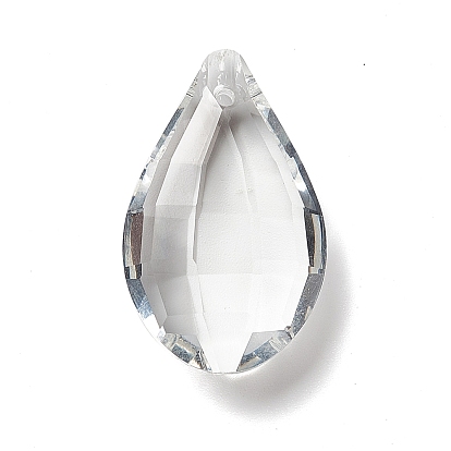 Pendentifs en verre transparent, pour pendentifs suspendus en cristal lustre, facette, larme
