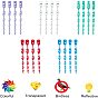 PVC Plastic Spiral Reflective Birds Repellent Safety Rod, to Scare Birds for Garden Yard