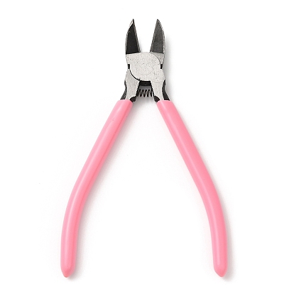 Steel Jewelry Pliers, with Plastic Handle Cover, Side Cutter Pliers