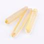 Electroplated Natural Quartz Crystal Beads Strands, Nuggets