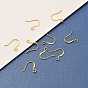 Crochets d'oreille en laiton, avec boucle horizontale, plaqué longue durée