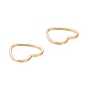 Brass Linking Ring, Long-Lasting Plated, Heart