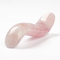 Masseur gua sha en forme de quartz rose naturel, pour gratter les outils de massage