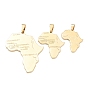 304 colgantes de acero inoxidable, mapa de África