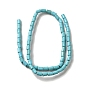 Synthetic Turquoise Dyed Beads Strands, Column