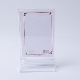 Présentoir acrylique en forme de t, rectangle