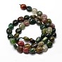 Natural Indian Agate Nuggets Beads Strands, Tumbled Stone, 5~10x6~7x3~7mm, hole: 1mm, about 14.9 inch ~15.7 inch