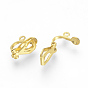 Brass Clip-on Earring Findings