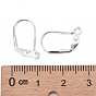 925 Sterling Silver Leverback Hoop Earrings