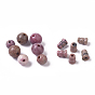 Natural Gemstone 3 Hole Guru Beads, T-Drilled Beads, for Buddhist Jewelry Making