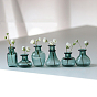 Прозрачные миниатюрные стеклянные вазы-бутылки, аксессуары для кукольного домика в микроландшафтном саду, декорации реквизита для фотосъемки