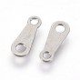 304 Stainless Steel Chain Tabs, Chain Extender Connectors, Teardrop