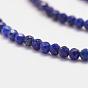 Natural Lapis Lazuli Bead Strands, Faceted, Round
