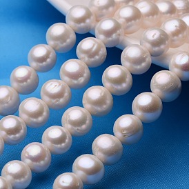 Potato Natural Cultured Freshwater Pearl Beads Strands, 11~12mm, Hole: 0.8mm, about 33~38pcs/strand, 13.7 inch ~15.7 inch
