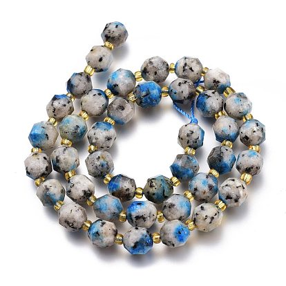 Perles naturelles et synthétiques pierres précieuses brins, étoile & rond & plat rond/dics & hexagone