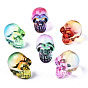 K 9 decoraciones de exhibición de vidrio, cráneo, para halloween