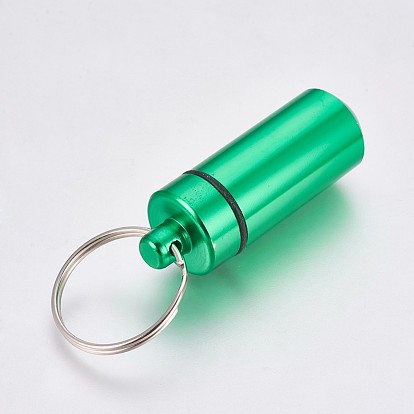 Открытый портативный алюминиевый сплав небольшой чехол, с кольцом ключевой железа