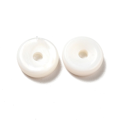 Natural Freshwater Shell Beads, Donut/Pi Disc