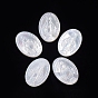 Natural White Shell Cabochons, Religion, Oval with Miraculous Medal