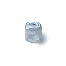 Glass Cube Charms, for Wish Bottle Pendant Making