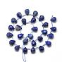 Natural Lapis Lazuli Beads Strands, Faceted Teardrop