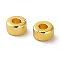 Rack Plating Brass Spacer Beads, Long-Lasting Plated, Flat Round