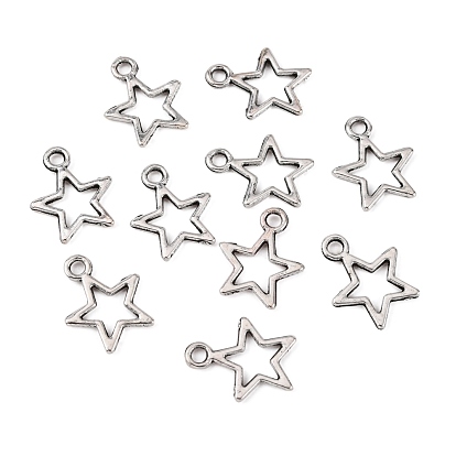 Tibetan Style Alloy Charms, Lead Free and Cadmium Free, Star
