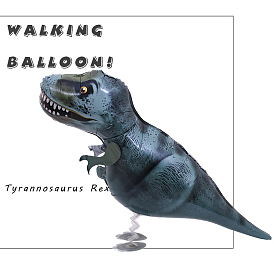 Ballons en aluminium sur le thème des dinosaures, pour les décorations de fête d'anniversaire