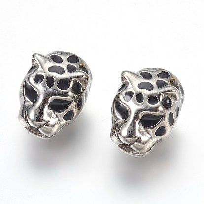 304 Stainless Steel Beads, Leopard