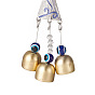 Handmade Lampwork Evil Eye Wind Chines, with Resin Rhinestone, Iron Iron  Bell, Resin Bead, Enamel and Nylon Wire, Tree
