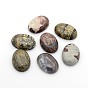 Cabochons de pierres fines, ovale, 25x18x5~7mm