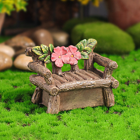 Chaises en résine, mini-meubles, décorations de jardin de maison de poupée