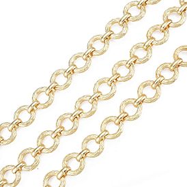 Ring Alloy Link Chains, with Spool, Cadmium Free & Nickel Free & Lead Free, Unwelded
