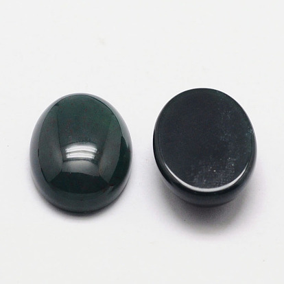 Cabochons de ágata negro naturales, teñido, oval