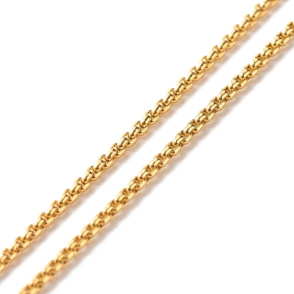 Круглые бусы лариат ожерелье для девочек женщин, 304 венецианские цепи из нержавеющей стали/ожерелье-цепочка