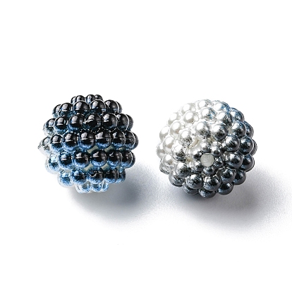 Granos de acrílico de la perla de imitación, perlas de la baya, perlas combinadas, rondo